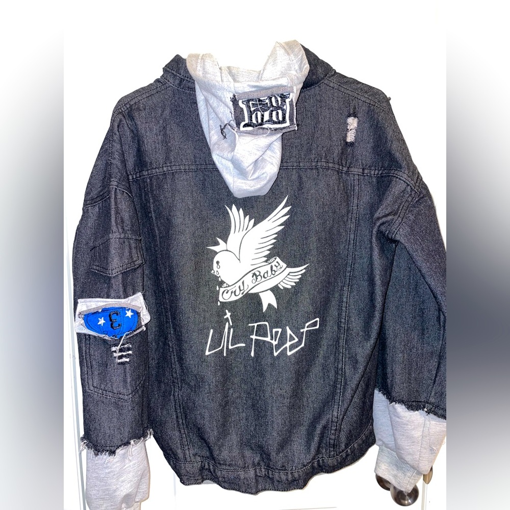 Custom design Lil Peep jean jacket